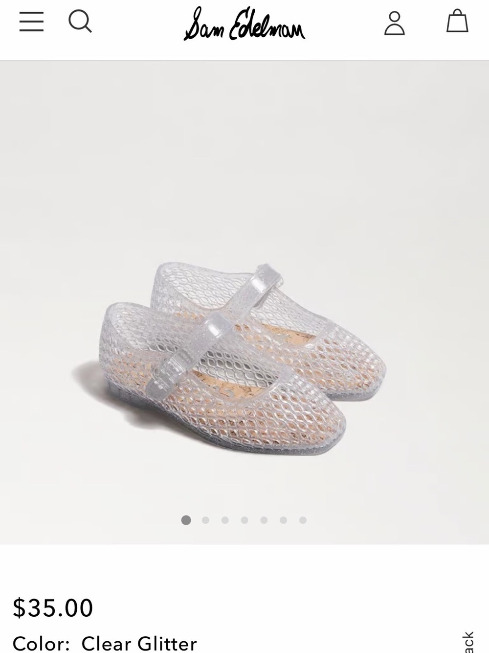 Sam Edelman Kids Clear Glitter- Toddler Quinn Jelly Sandals